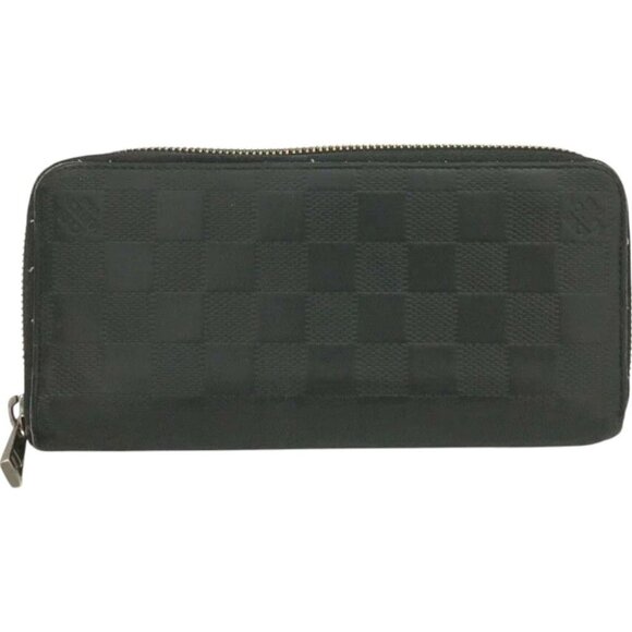 350207BW (L2) Louis Vuitton Wallet Long Black Damier Graphite - Picture 1 of 9